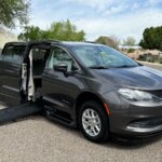 Grey Chrysler Voyager with BraunAbility Side Entry Automatic Fold Out conversion