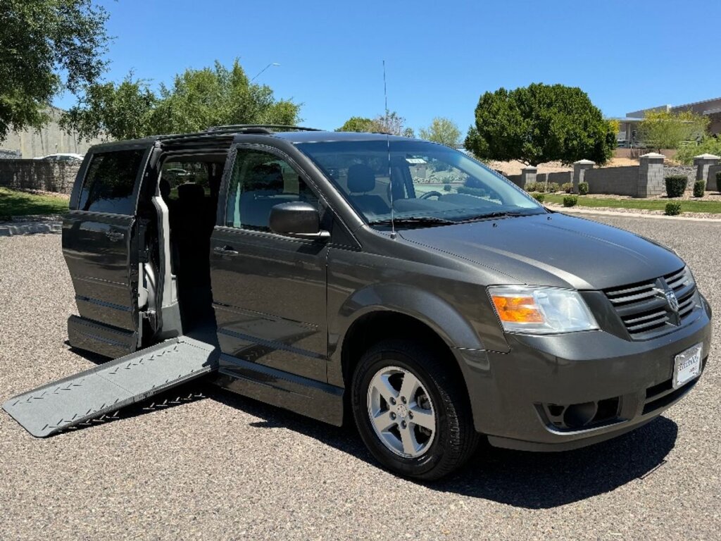 Charcoal Gray Dodge Grand Caravan with Vantage Mobility Side Entry Automatic Fold Out conversion