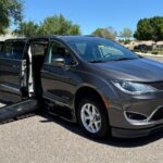 Grey Chrysler Pacifica with BraunAbility Side Entry Automatic Fold Out conversion