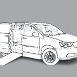 White Dodge Grand Caravan with Vantage Mobility Side Entry Manual In Floor conversion