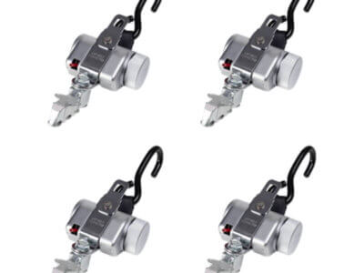 PROTEKTOR 2.0 SilverSeries – Set of 4 Retractors with J-Hook and L-Track Fittings