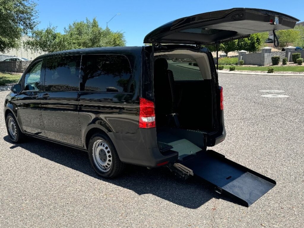 Black Mercedes-Benz Metris with Driverge Rear Entry Manual N/A conversion