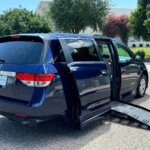 Obsidian Blue Pearl Honda Odyssey with BraunAbility Side Entry Automatic Fold Out conversion