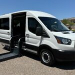 White Ford Transit with Other Side Entry Automatic N/A conversion