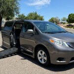 Predawn Grey Mica Toyota Sienna with BraunAbility Side Entry Automatic Fold Out conversion