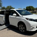 White Toyota Sienna with Vantage Mobility Side Entry Automatic In Floor conversion