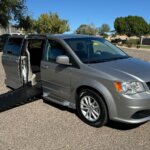 Silver Dodge Grand Caravan with Eldorado Side Entry Automatic Fold Out conversion