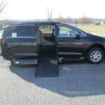 Black Chrysler Voyager with Vantage Mobility Side Entry Automatic In Floor conversion