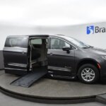 Grey Chrysler Pacifica with BraunAbility Side Entry Automatic Fold Out conversion