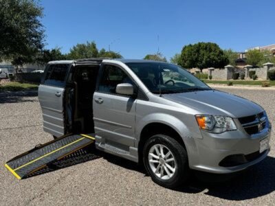 Silver Dodge Grand Caravan with Eldorado  Manual Fold Out conversion