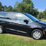 Black Chrysler Voyager with ATS Rear Entry Manual Fold Out conversion