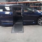 Blue Chrysler Pacifica with Vantage Mobility Side Entry Automatic In Floor conversion