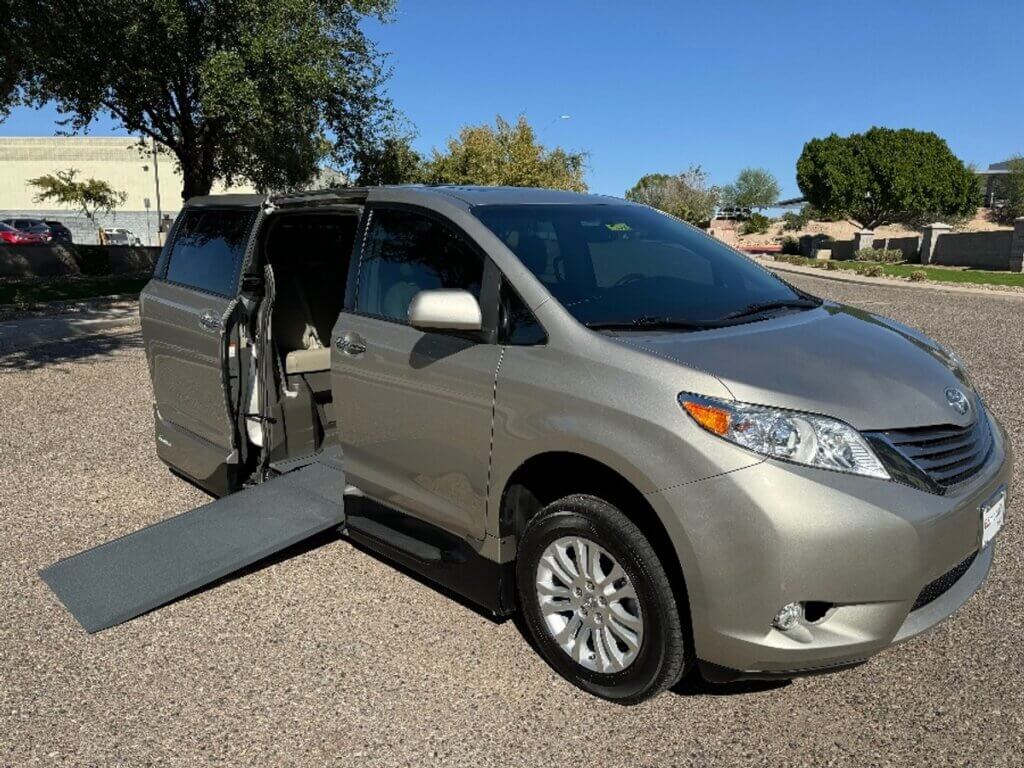 Silver Toyota Sienna with Vantage Mobility Side Entry Automatic In Floor conversion