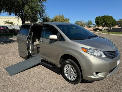 Silver Toyota Sienna with Vantage Mobility Side Entry Automatic In Floor conversion