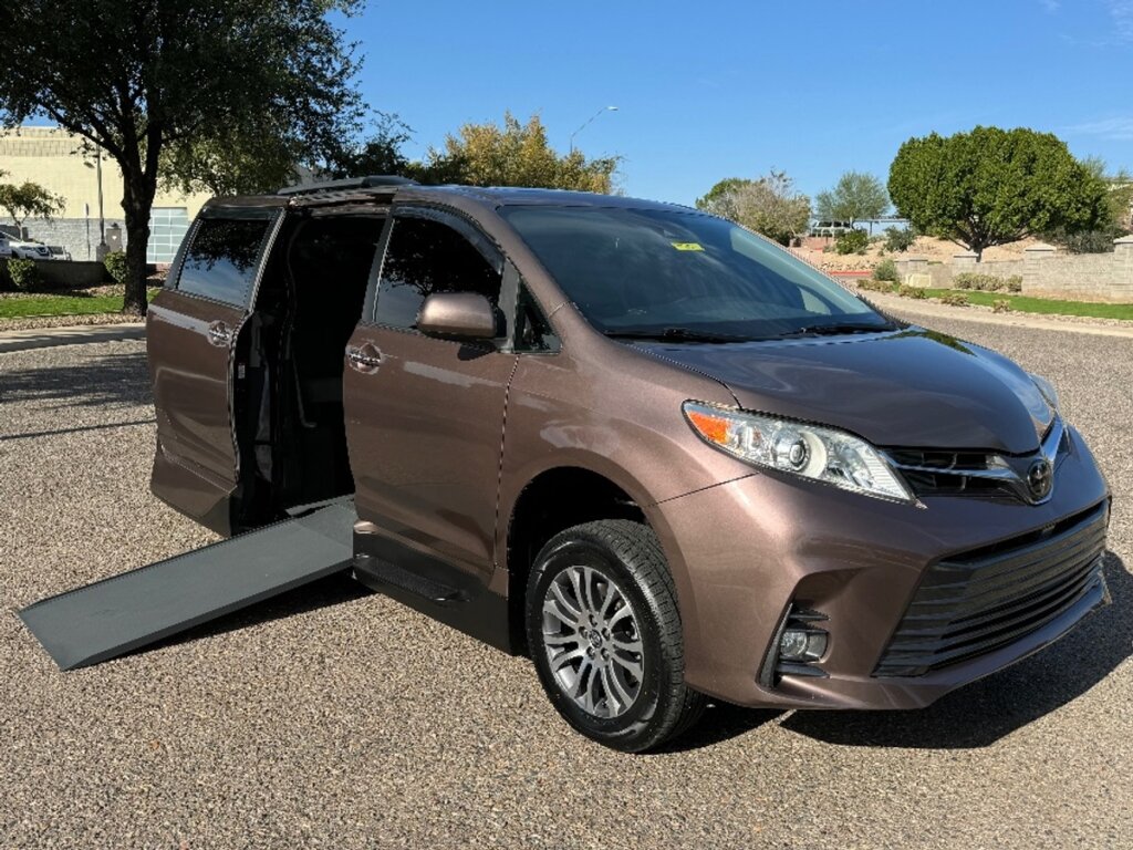 Walnut Toyota Sienna with Vantage Mobility Side Entry Automatic In Floor conversion