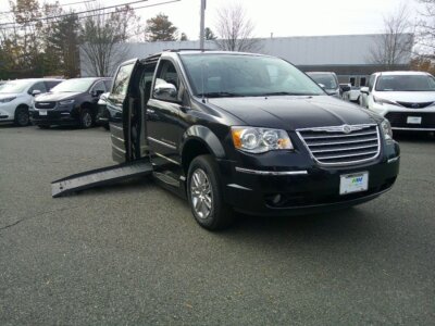 Black Chrysler Town and Country with BraunAbility Side Entry Automatic Fold Out conversion