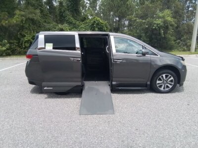 Brown Honda Odyssey with Vantage Mobility Side Entry Automatic In Floor conversion