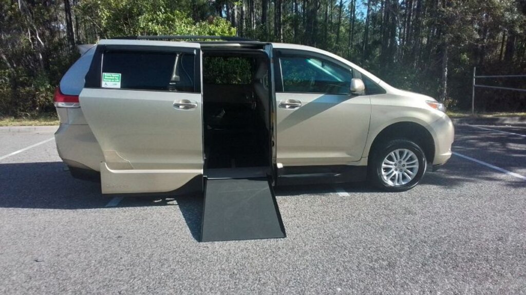 Brown Toyota Sienna with Vantage Mobility Side Entry Automatic In Floor conversion