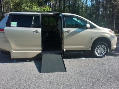 Brown Toyota Sienna with Vantage Mobility Side Entry Automatic In Floor conversion