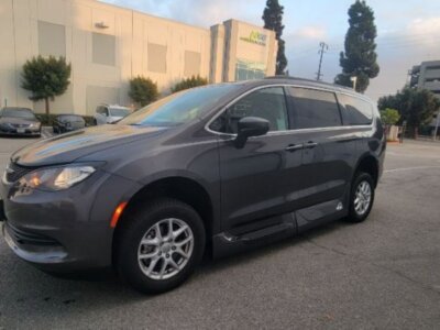 Grey Chrysler Voyager with Vantage Mobility Side Entry Automatic In Floor conversion