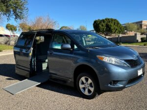 Blue Toyota Sienna with Vantage Mobility Side Entry Automatic In Floor conversion