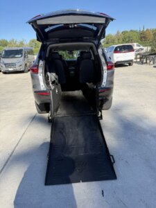 Grey Buick Enclave with Freedom Motors Rear Entry Automatic Fold Out conversion