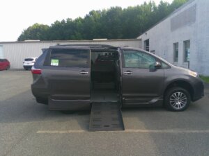 Grey Toyota Sienna with Vantage Mobility Side Entry Automatic Fold Out conversion