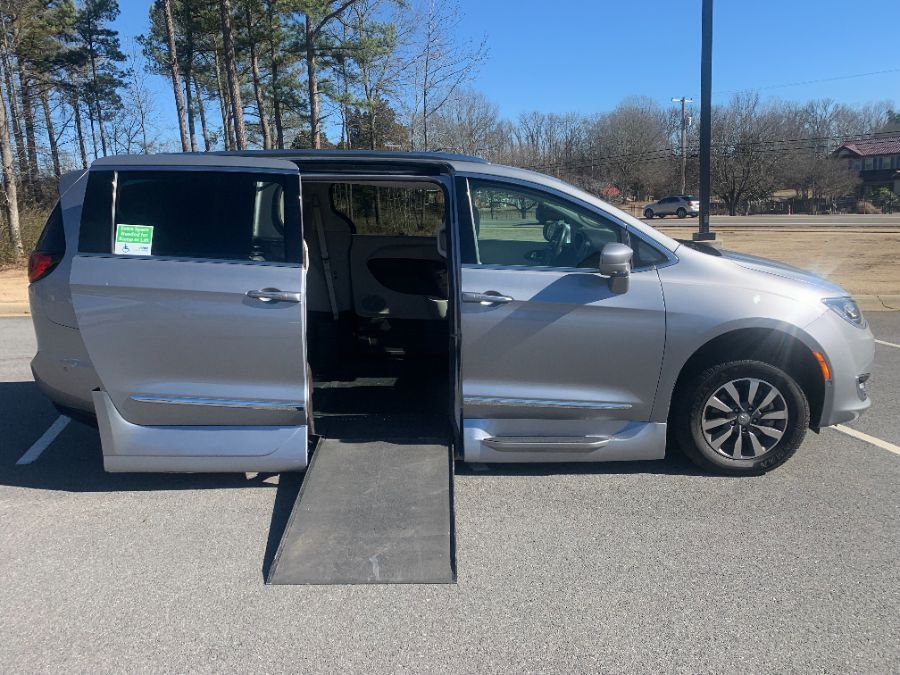 Silver Chrysler Pacifica with Vantage Mobility Side Entry Automatic In Floor conversion