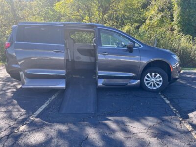 Grey Chrysler Pacifica with Vantage Mobility Side Entry Automatic In Floor conversion