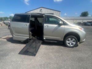 Brown Toyota Sienna with Vantage Mobility Side Entry Manual In Floor conversion