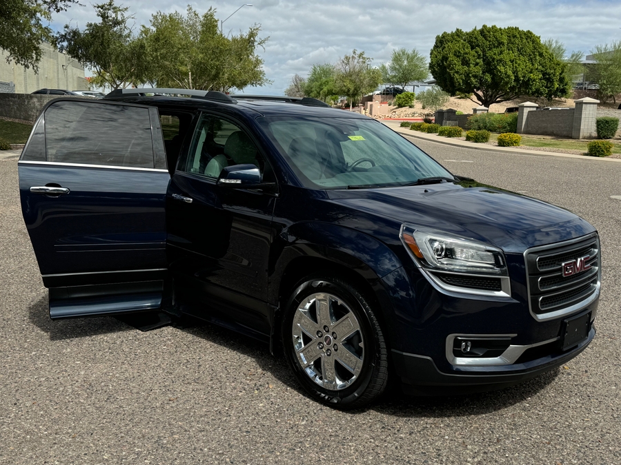 Blue GMC Acadia Limited with ATC Side Entry Automatic In Floor conversion